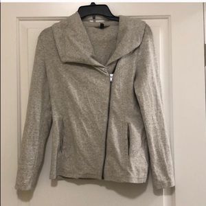 BR Asymmetrical Zip Up Sweater